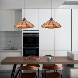 Retro Wisząca Lampa Kreatywna Drewniana Lampa Sufitowa