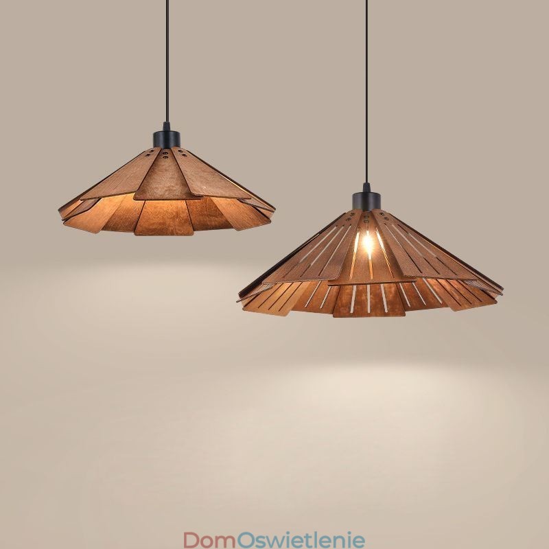 Retro Wisząca Lampa Kreatywna Drewniana Lampa Sufitowa