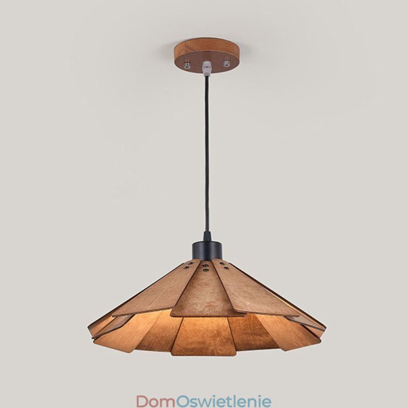 Retro Wisząca Lampa Kreatywna Drewniana Lampa Sufitowa