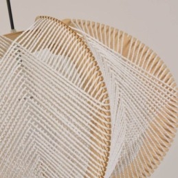 Nordic Wisząca Lampa Retro Wabi Sabi Style Ręcznie Robiona Lampa Sufitowa Z Litego Drewna