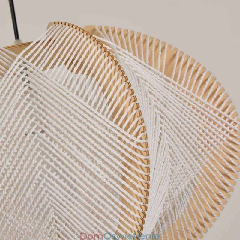 Nordic Wisząca Lampa Retro Wabi Sabi Style Ręcznie Robiona Lampa Sufitowa Z Litego Drewna