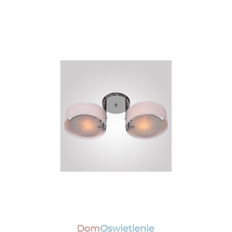 Nowoczesny współczesny chromowany metalowy żyrandol montowany na płasko