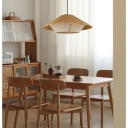 Wisząca lampa z liny konopnej, ręcznie tkana lampa sufitowa