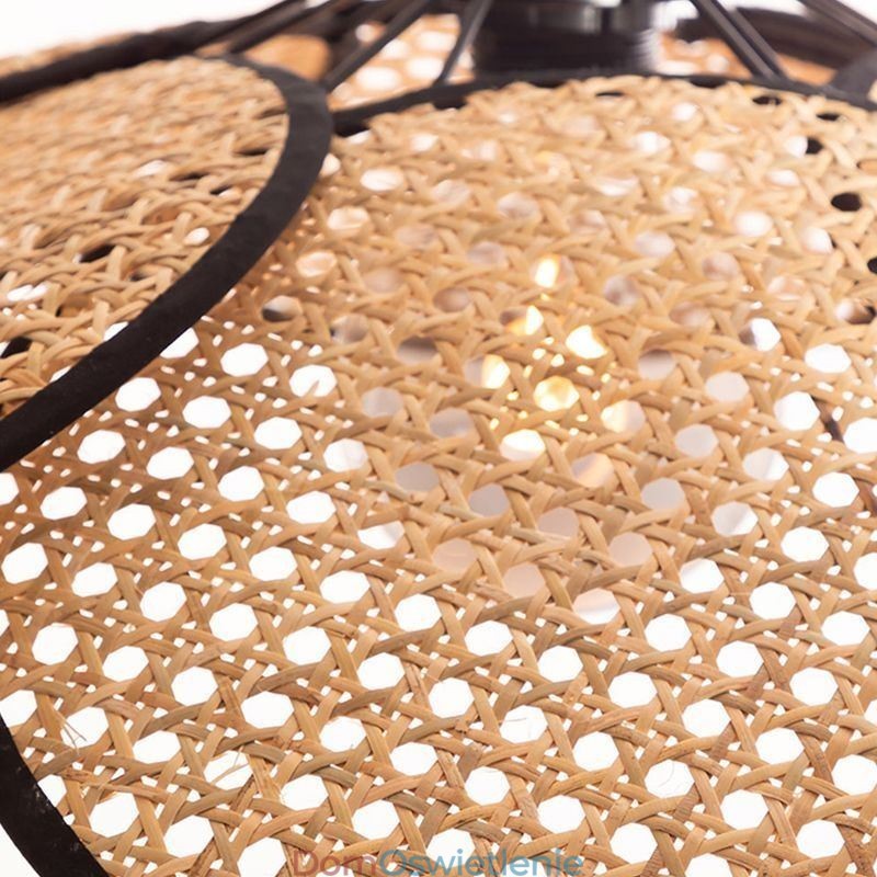 Wisząca lampa Naturalna prosta ręcznie tkana