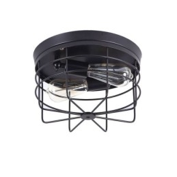 Przemysłowa metalowa klatka sufitowa, rustykalna lampa sufitowa, oprawa sufitowa