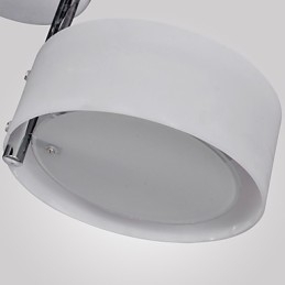 Nowoczesny współczesny chromowany metalowy żyrandol montowany na płasko