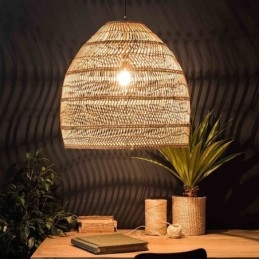 Ręcznie tkana lampa wisząca rattanowa lampa wisząca Farmhouse
