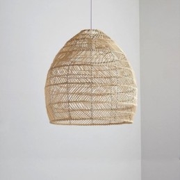 Ręcznie tkana lampa wisząca rattanowa lampa wisząca Farmhouse