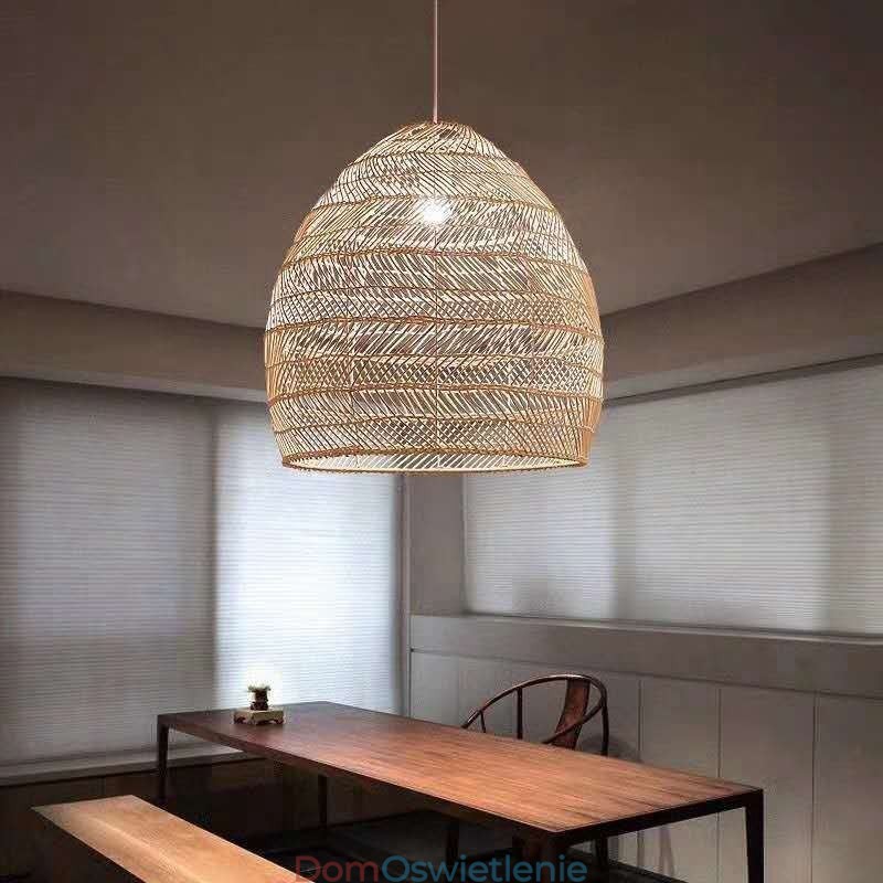 Ręcznie tkana lampa wisząca rattanowa lampa wisząca Farmhouse