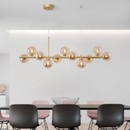 Wisząca lampa Magic Beans Molekularne szklane oświetlenie sufitowe