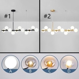 Wisząca lampa Magic Beans Molekularne szklane oświetlenie sufitowe
