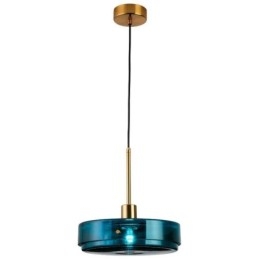 Okrągła lampa wisząca ze szkła w kształcie ciasta, nowoczesna minimalistyczna lampa sufitowa z kutego żelaza