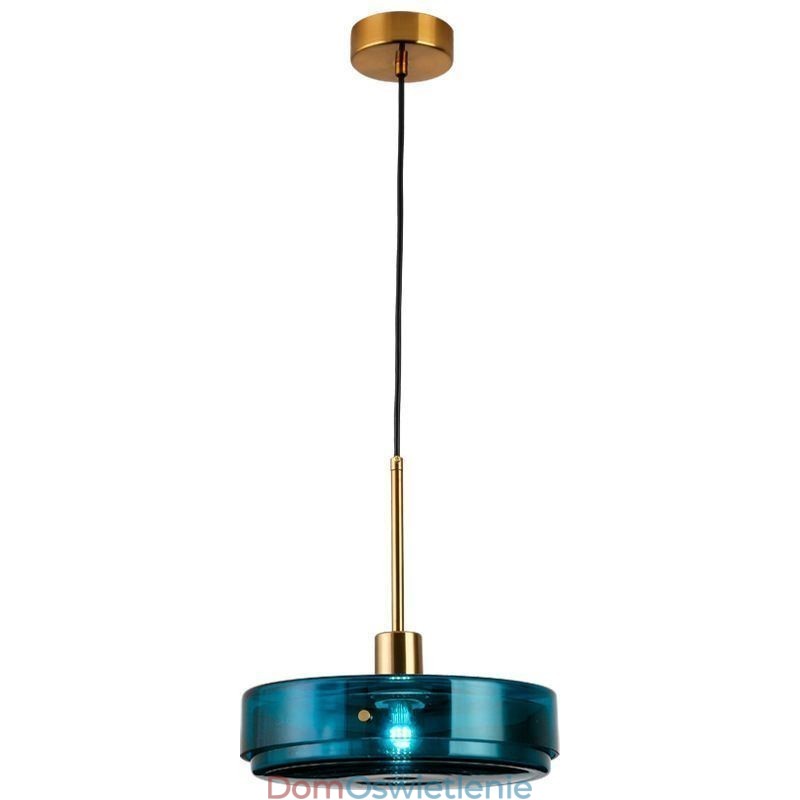 Okrągła lampa wisząca ze szkła w kształcie ciasta, nowoczesna minimalistyczna lampa sufitowa z kutego żelaza
