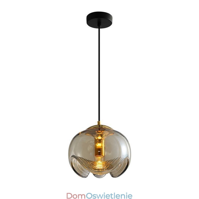 Lampa wisząca ze szkła pręcikowego Nowoczesna minimalistyczna lampa sufitowa z kutego żelaza