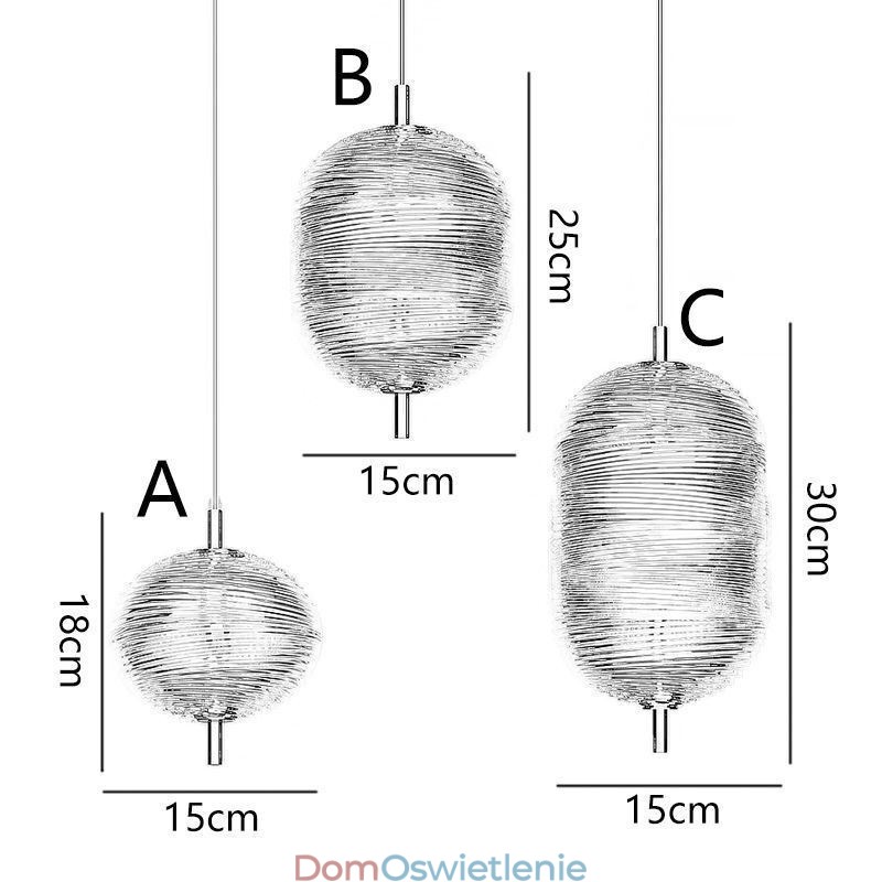 Wisząca lampa Water Ripple, nowoczesna minimalistyczna lampa sufitowa z kutego żelaza