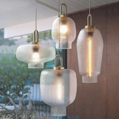 Mrożone szkło wiszące lampa nowoczesna minimalistyczna lampa sufitowa z kutego żelaza Mrożone szkło wiszące lampa nowoczesna minimalistyczna lampa sufitowa z kutego żelaza