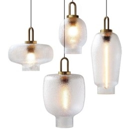 Mrożone szkło wiszące lampa nowoczesna minimalistyczna lampa sufitowa z kutego żelaza