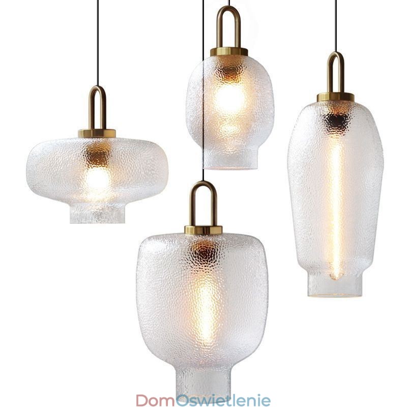 Mrożone szkło wiszące lampa nowoczesna minimalistyczna lampa sufitowa z kutego żelaza