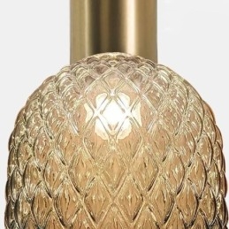 Siatka szklana lampa wisząca nowoczesna prosta lampa sufitowa z żelaza