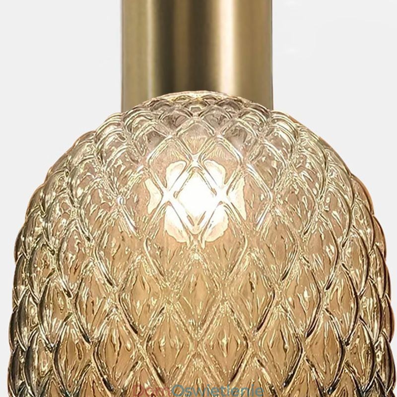 Siatka szklana lampa wisząca nowoczesna prosta lampa sufitowa z żelaza