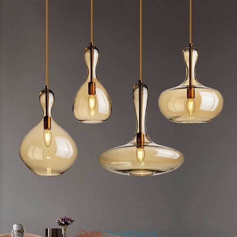 Nordic Glass Lampa wisząca Amber Shade Lampa sufitowa