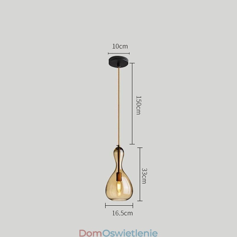 Nordic Glass Lampa wisząca Amber Shade Lampa sufitowa