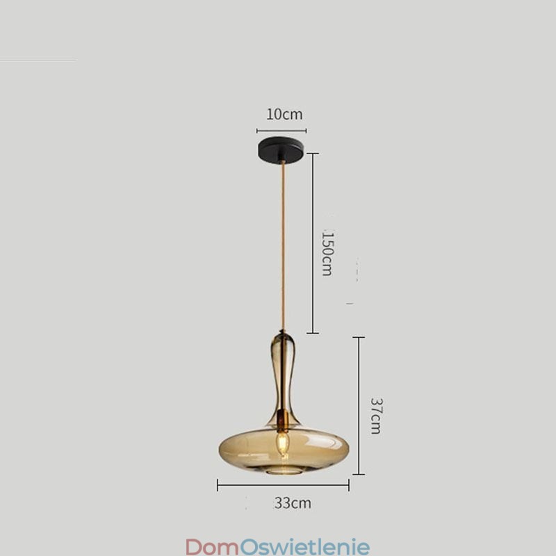 Nordic Glass Lampa wisząca Amber Shade Lampa sufitowa