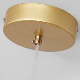 Wisząca lampa Nowoczesna prosta magiczna fasolka Molekularna kute żelazo Szklana lampa sufitowa