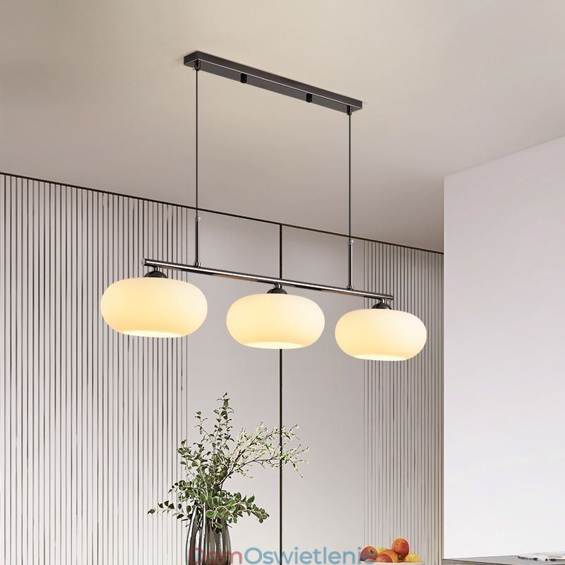 Nordic Glass Pendant Light Kreatywna lampa sufitowa z kutego żelaza
