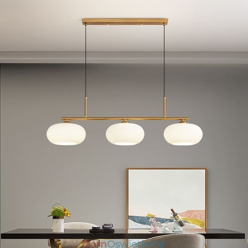 Nordic Glass Pendant Light Kreatywna lampa sufitowa z kutego żelaza