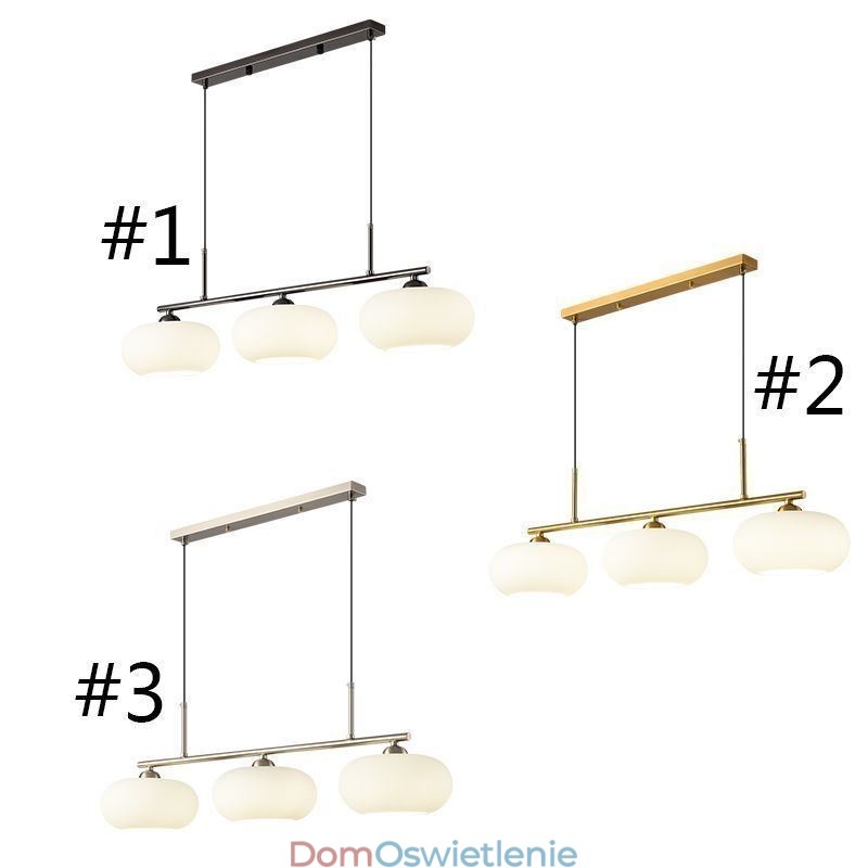 Nordic Glass Pendant Light Kreatywna lampa sufitowa z kutego żelaza