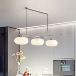 Nordic Glass Pendant Light Kreatywna lampa sufitowa z kutego żelaza