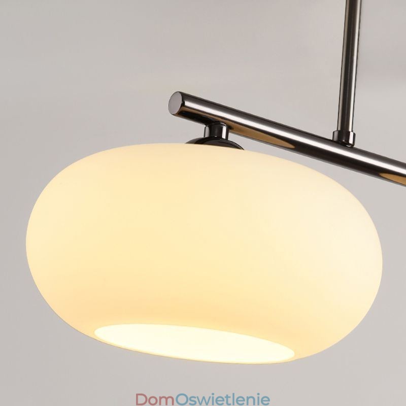 Nordic Glass Pendant Light Kreatywna lampa sufitowa z kutego żelaza