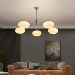 Nordic Glass Pendant Light Kreatywna lampa sufitowa z kutego żelaza