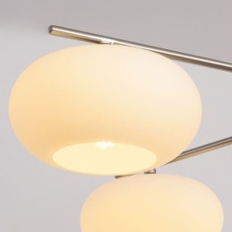 Nordic Glass Pendant Light Kreatywna lampa sufitowa z kutego żelaza