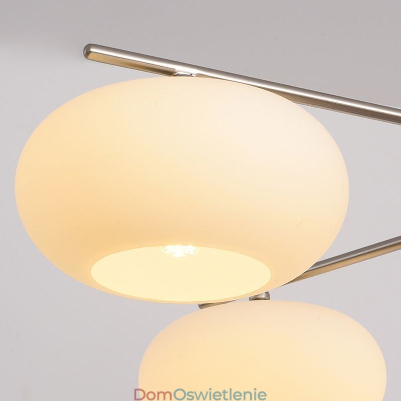 Nordic Glass Pendant Light Kreatywna lampa sufitowa z kutego żelaza