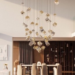 Kreatywne szklane lampy wiszące Pavilion sufitowe