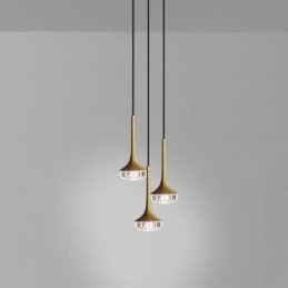 Nowoczesna szklana lampa wisząca, kute szklane oświetlenie sufitowe