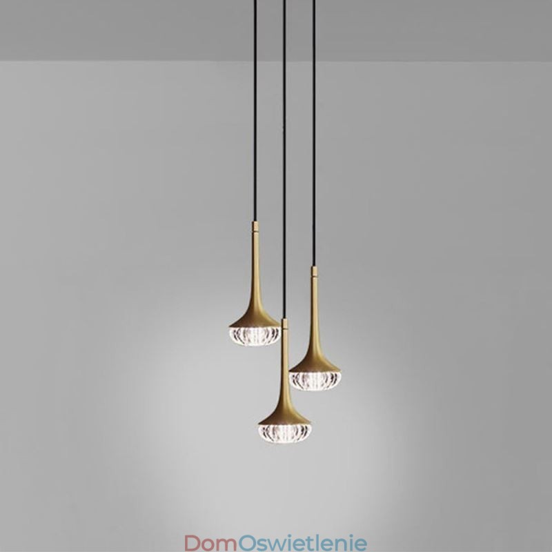 Nowoczesna szklana lampa wisząca, kute szklane oświetlenie sufitowe
