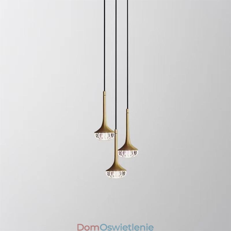 Nowoczesna szklana lampa wisząca, kute szklane oświetlenie sufitowe