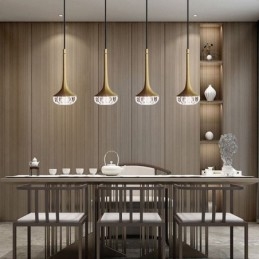 Nowoczesna szklana lampa wisząca, kute szklane oświetlenie sufitowe