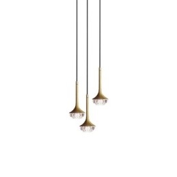 Nowoczesna szklana lampa wisząca, kute szklane oświetlenie sufitowe