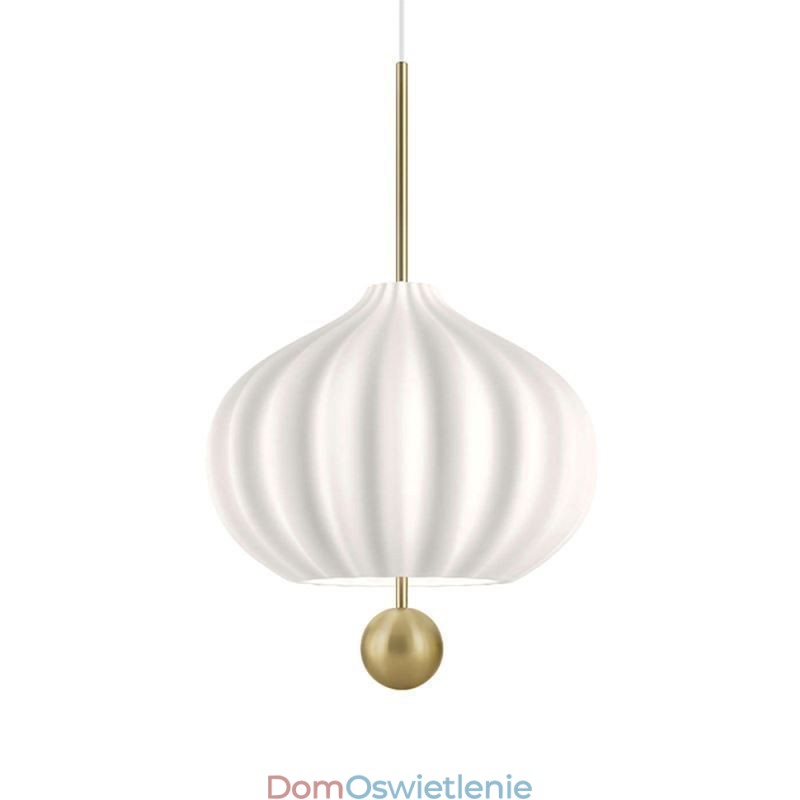 Nowoczesna biała szklana lampa wisząca w kształcie kuli, minimalistyczna lampa sufitowa