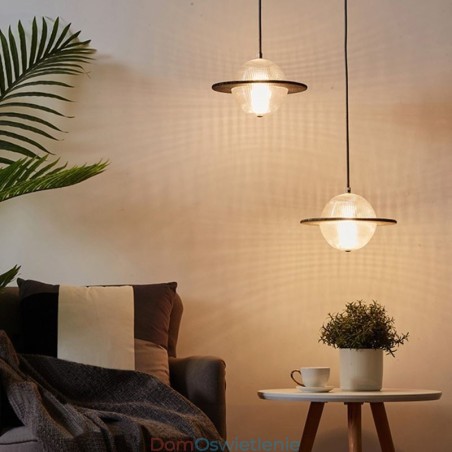 Nowoczesna szklana lampa wisząca w kształcie sufitu Nowoczesna szklana lampa wisząca w kształcie sufitu