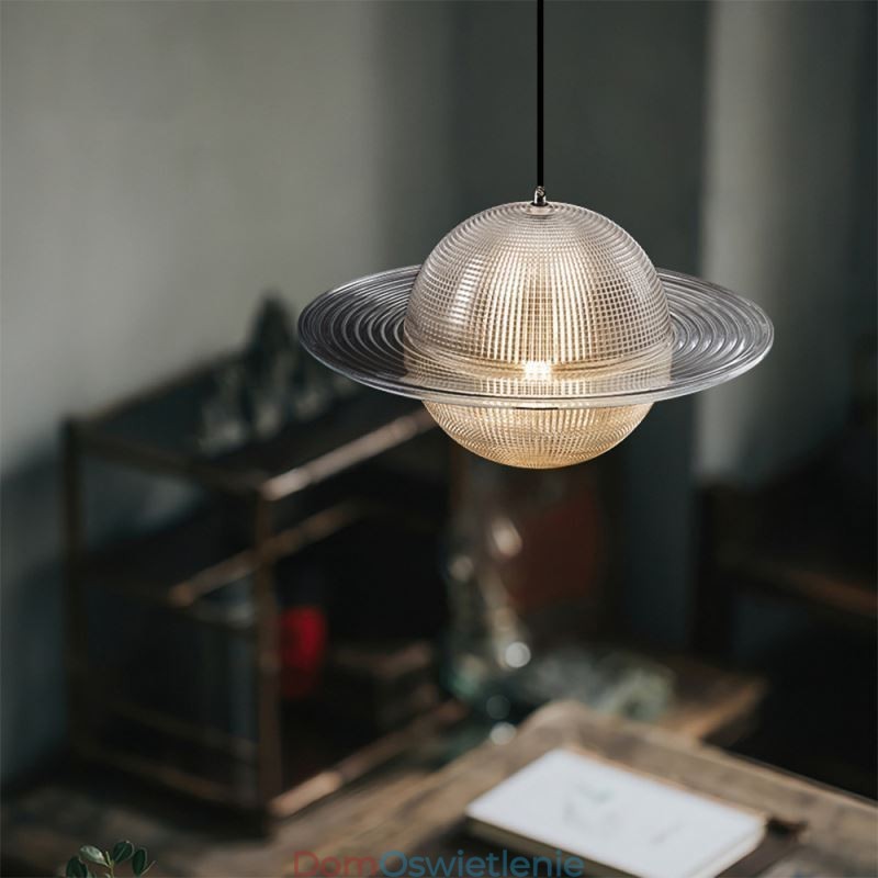 Nowoczesna szklana lampa wisząca w kształcie sufitu