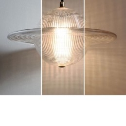 Nowoczesna szklana lampa wisząca w kształcie sufitu