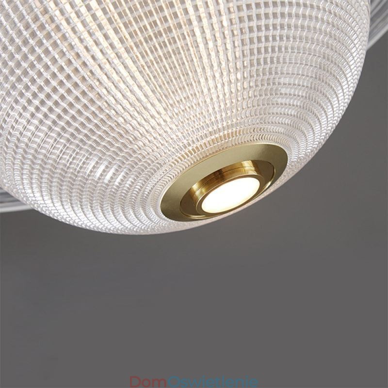 Nowoczesna szklana lampa wisząca w kształcie sufitu