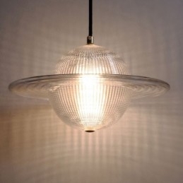 Nowoczesna szklana lampa wisząca w kształcie sufitu
