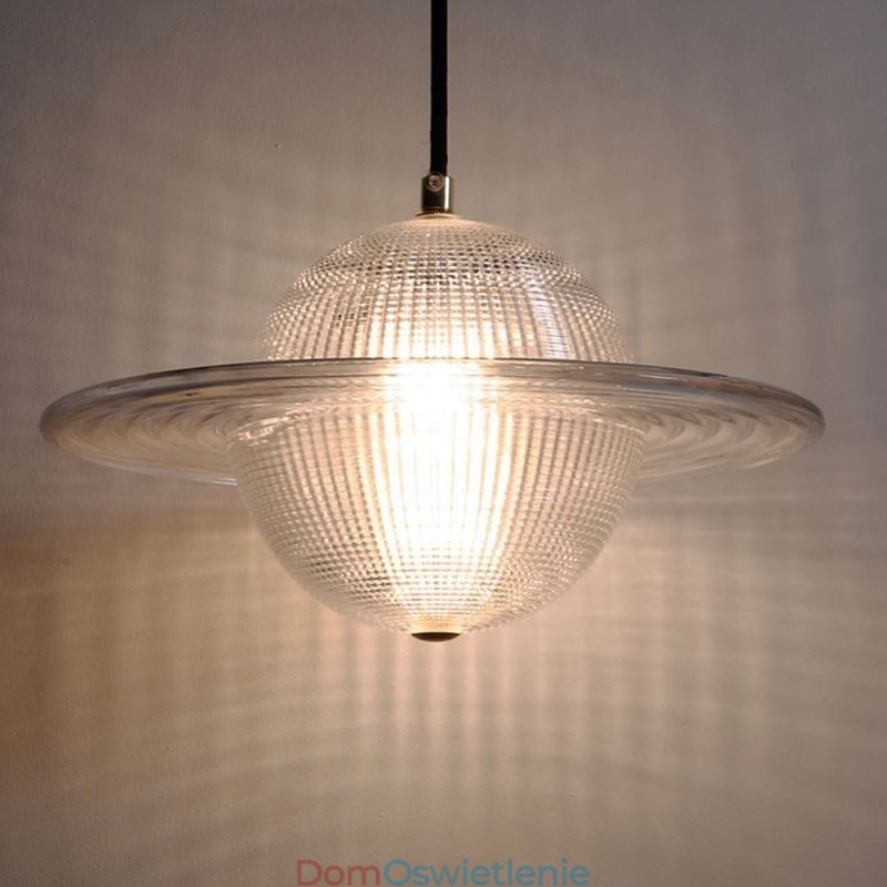 Nowoczesna szklana lampa wisząca w kształcie sufitu