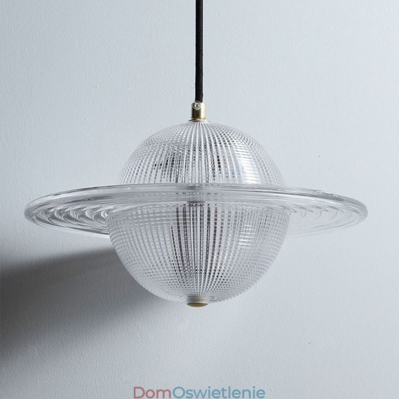 Nowoczesna szklana lampa wisząca w kształcie sufitu